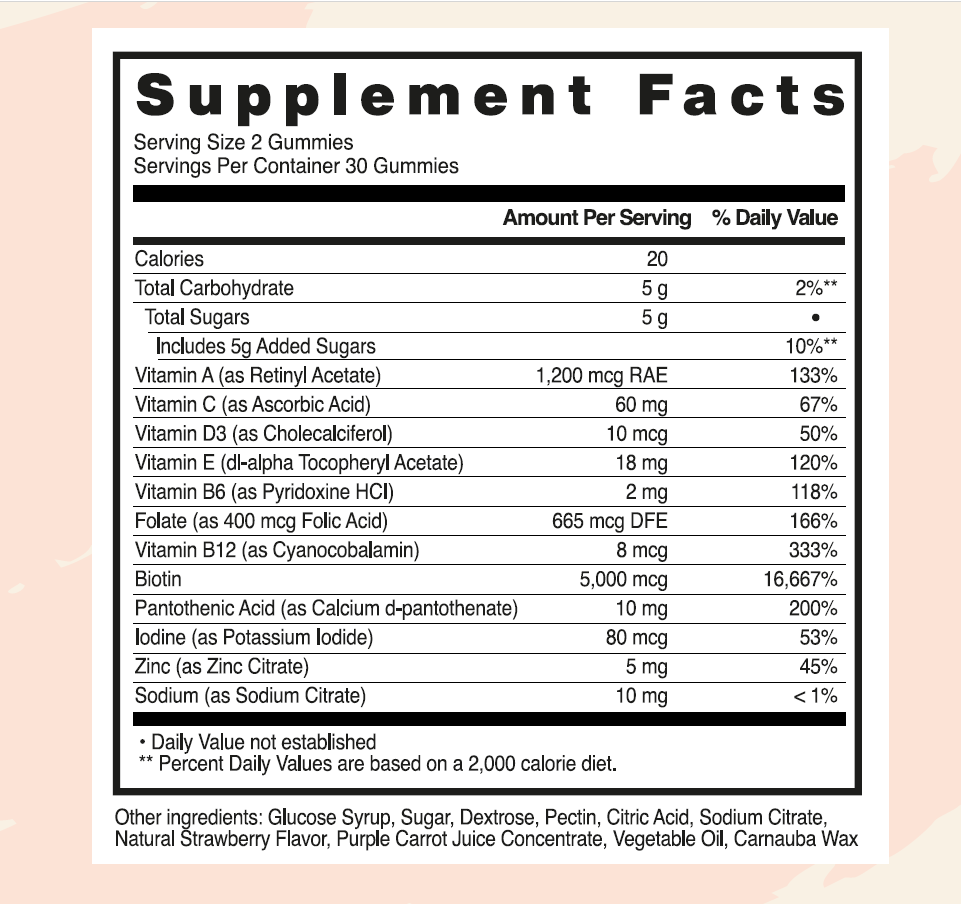 Everher Hair Vitamins Gummies - 3 Months